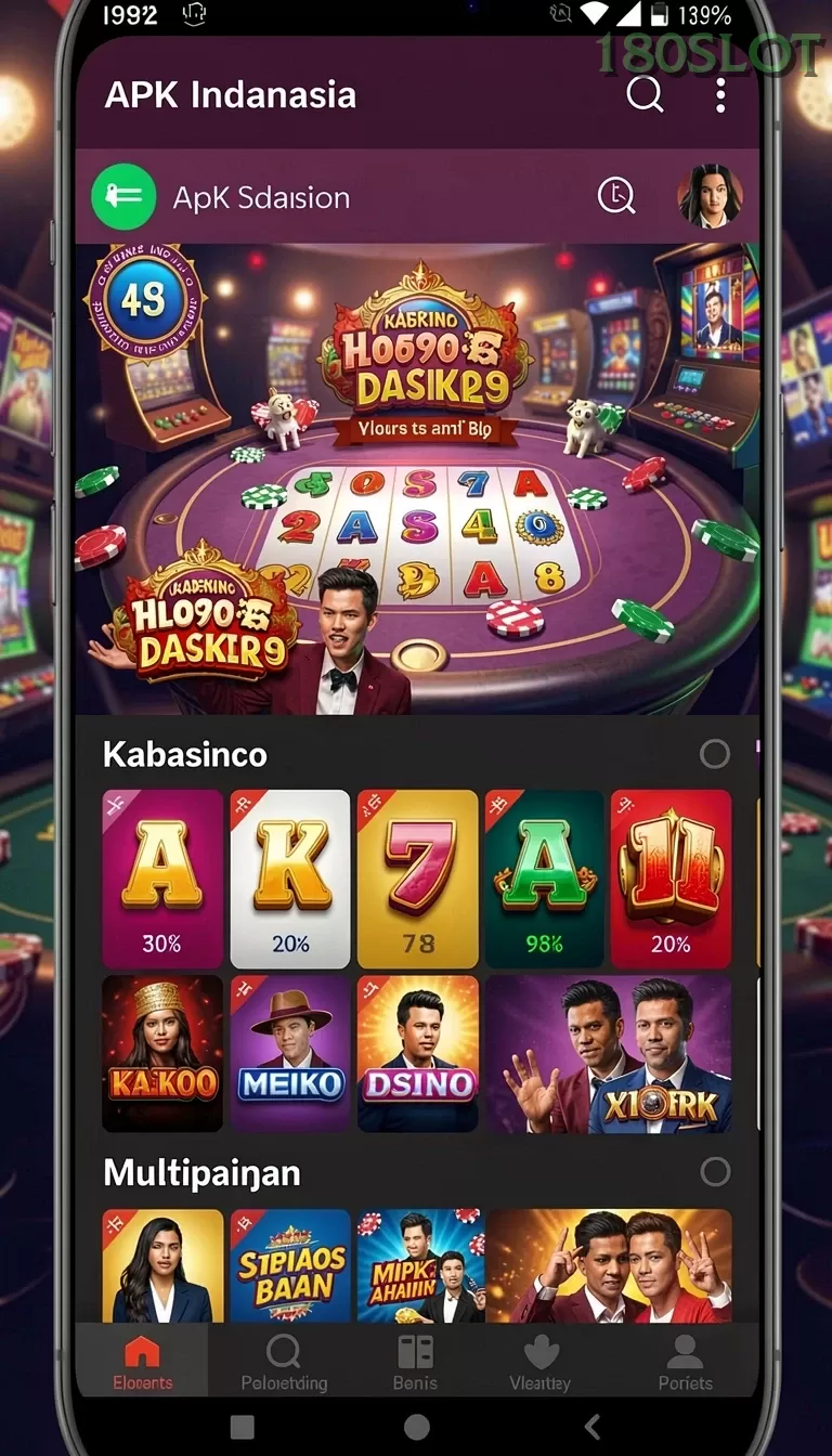 Cuplikan layar SENSASI777 — halaman utama